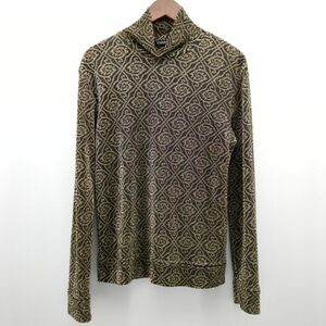 YOSHIYUKI KONISHI long sleeve cut and sewn black Gold lame size unknown Yoshiyuki Konishi Don small west *3109/. bamboo shop 