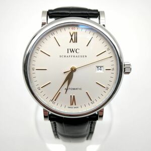 IWC IW356517 Port Fino Кожаный ремень Кожаный ремень Автоматические часы пересмотренные международные часовые компании ◆ 3109/Miyatake Store