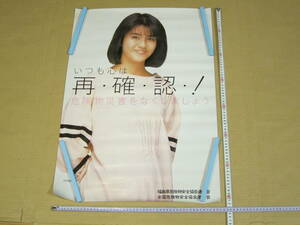  Tachibana Risa poster Fukushima prefecture dangerous thing safety association ream .. all country dangerous thing safety association ream ..B2