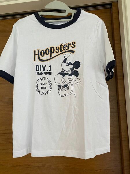 ディズニー ミッキーマウス HoopstersＴシャツ 半袖 sizeM 