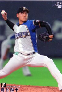 カルビー プロ野球18 028 鍵谷 陽平/北海道日本ハムファイターズ