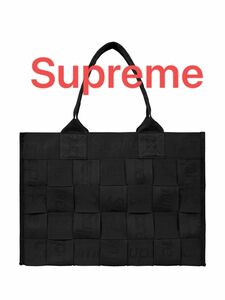 Supreme Woven Large Tote Bag BLACK