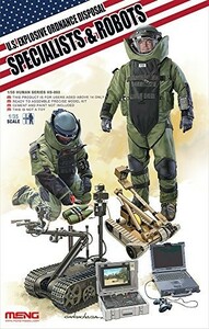 モンモデル 1/35 アメリカ爆発物処理作業者とロボット MENHS-003 プラモデ