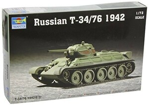 トランペッター 1/72 ソビエト軍 T-34/76 1942年型 07206 プラモデル