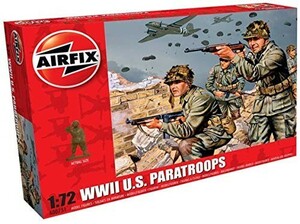 エアフィックス 1/72 第二次世界大戦 アメリカ軍 落下傘 9体入り プラモデ