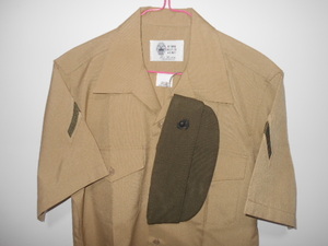 米軍放出品　USMC SHIRT KHAKI & CAPセット(NO2) 