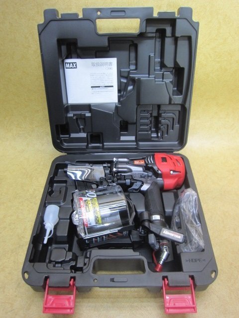 ○○3458 未使用 マックス MAX エア釘打機 HN-90N6(D)-G スーパー