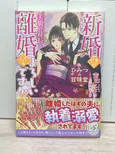 ◆ガブリエラブックス◆【ひみつの甘味堂　新婚ですが美貌の社長と離婚してもよろしいですか？】 著者＝斎王ことり　中古 ★喫煙者ペット無