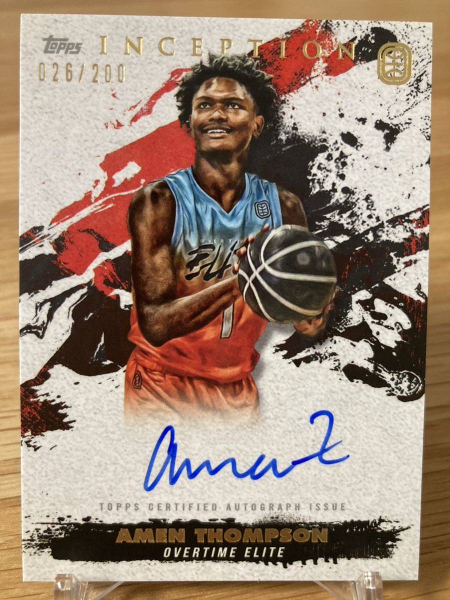 通販 本物 Amen Thompson Topps RC 199枚限定 NBA ドラフト4位 通販激安 VIDEOMEMORIESCOM Amen Thompson Topps RC 199枚限定 NBA ドラフト4位