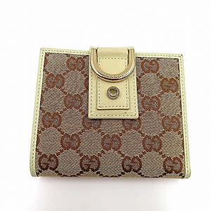 グッチ GUCCI Wホック財布 GGキャンバス コンパクトウォレット ☆071644-4