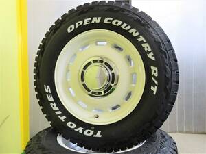 S3583 新品 X BLOOD DIESEL ディーゼル 5.5J +20 5H 139.7 ホワイト 白 185/85R16 オープンカントリー R/T ホワイトレター ジムニー JB RT