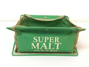 ★ SUPER MALT アサヒ スーパーモルト ASAHI グッズ 収納 折りたたみ ケース 小物入れ 小物ケース 折り畳み レトロ コレクション