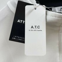 未使用品 /XL/ A.T.C in the attic ホワイト ハーフジップポロシャツ オーバーサイズ ガレッジロゴ メンズ レディース インジアティック_画像2