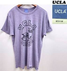 未使用品 /M/ UCLA パープル 半袖Tシャツ アメカジ BRUINS ブルーインズ フットボール メンズ レディース トップス アウトドア フェス 紫