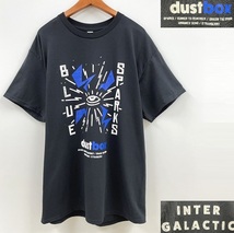 未使用品 /L/ dustbox Intergalactic ブラック 半袖Tシャツ 夏フェス カジュアル メンズ レディース 黒 Blue Sparks GILDAN ダストボックス_画像1