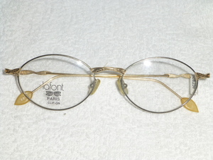 お洒落な フランスを代表するブランド lafont. 26,250円 ベース 金 フロント 銀色 上品 上質 繊細 スマートで お洒落な 丸メガネ ラフォン