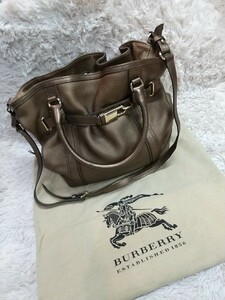 BURBERRY バーバリー ノバチェック ショルダーバッグ シャンパンゴールド ブラウン 2way