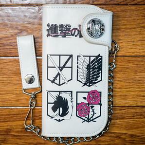 進撃の巨人 財布 ミカサ リヴァイ さいふ 長財布 羽馬薔薇【リボン袋付】