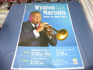 (567)ウィントン・マルサリス　B2ポスター　2023年来日ツアー　Wynton Marsalis　トランペット奏者