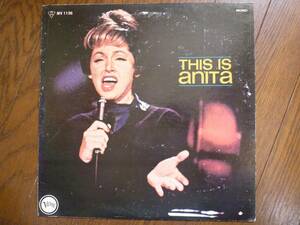 LP☆　Anita O'Day　This Is Anita　ジス・イズ・アニタ　☆