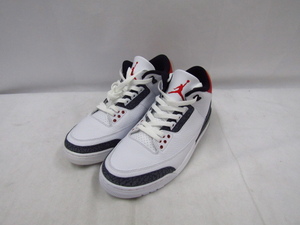 NIKE AIR JORDAN 3 RETRO (CZ6433-100) FireRed Denim 28cm ■13014