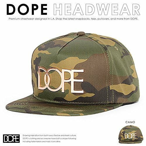 D2016-H101-CAM ドープ DOPE メンズ ベースボールキャップ スナップバック 帽子 24K SNAPBACK CAP スケーター ダンス ストリート 迷彩