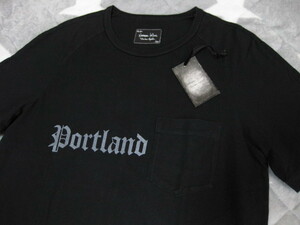 NUMBER NINEナンバーナイン★超希少★美品★2008AW★Portland ポケットTシャツ黒2★紙タグ付き★宮下貴裕