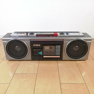 希少!!　AIWA　アイワ　FM/AMワイドバンド　FM/AMステレオラジオカセットレコーダー　CS-J21　