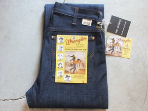  new goods W34 Wrangler ARCHIVES 11MW WESTERN SADDLE PANTS 1951MODEL RIGID Wrangler archive s raw Denim left . reissue made in Japan 