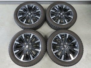 スズキ スペーシア 165/55R15 MK53 カスタム ダンロップ WM03 ウインターマックス 4.5J +45 PCD100 4穴 超バリ溝スタッドレス