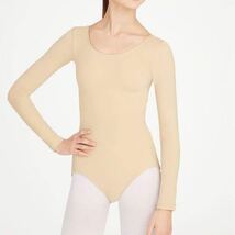 Capezio カペジオ レディース 女性用 長袖　丸首レオタード ロングスリーブ　Women's TB135 XLサイズ　ライトサンタン_画像5