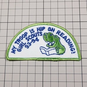 PI260 ガールスカウト 動物 キャラクター 刺繍 ワッペン パッチ GIRL SCOUTS 93-94