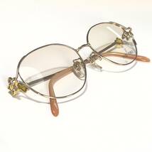新品同様品◆YUKI TORII ユキトリイ デザインテンプル 眼鏡フレーム ゴールド メガネ レディース おしゃれ 星_画像7