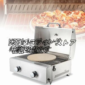 [ new arrival ] business use gas pizza oven, outdoors stainless steel single deck re year multipurpose snack toaster oven 