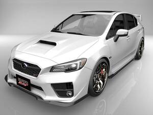 VAB VAG WRX STI S4 フロントアンダースポイラー サイドステップ リアマッドディフューザー 3点キット エアロパーツ