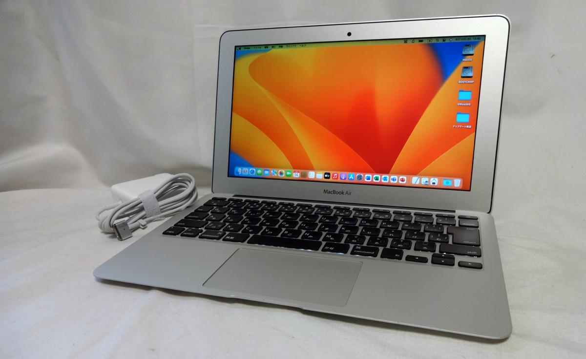 Macbook Air/11.6液晶/MD102JA//macOS Ventura & Windows10Pro//128GB