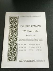◆◇ピアノソロ・エチュード/175 Exertudes（Book1）Donald Waxman 教則◇◆