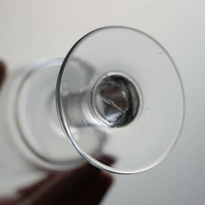 古い手吹きガラスのシンプルな筒型のビストログラス / 19世紀・フランス / アンティーク 古道具 ワイングラス Gの画像5