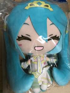 初音ミク 15th Anniversary くじ●ラスト賞 ぬいぐるみ 笑顔バージョン●クリアファイルセット賞*３●缶バッチセット賞*２まとめて●未開封