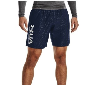 【新品未使用！定価4400円が66％OFF！】3 アンダーアーマー（UNDER ARMOUR）ウーブン エンボス ショーツ 1361432ネイビー /サイズLG