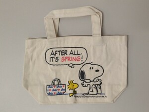 SNOOPY( Snoopy )× cher большая сумка * не использовался 