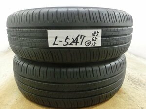 L-5247 溝あり 中古タイヤ ダンロップ ENASAVE EC300＋ 185/65R15 88S (2本)