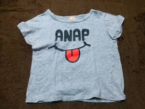 ●○●ＡＮＡＰ＊ちびＴシャツ＊グレー＊１１０ｃｍ●○●