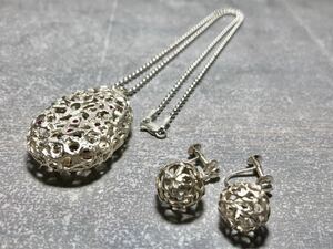 シルバー ネックレス　イヤリング　セット　silver 925