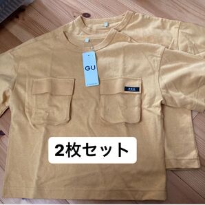 半袖 Tシャツ キッズ 子供 子ども 双子 おそろい お揃い リンクコーデ GU 120