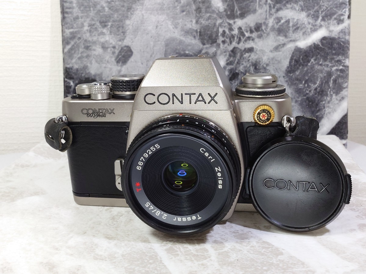 CONTAX S2 機械式モデル 美品+Tessar 45mm f2.8「鷹の目」パンケーキ