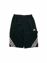 adidas ラインデザイン パフォーマンスロゴ ハーフパンツ sizeM【1089】_画像1