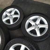 ★美品 VW純正ホイール冬タイヤ 6J-16インチ PCD112 5穴 オフセット48 ミシュラン X-ICE3+ 205/55R16　2018年製 #ゴルフ_画像4