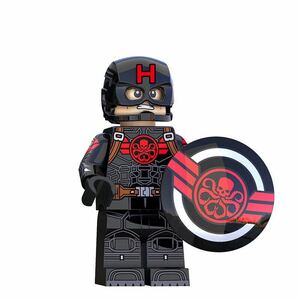 1体　キャプテンアメリカ　マーベル　アベンジャーズ　ミニフィグ ブロック LEGO レゴ　互換 ミニフィギュア el