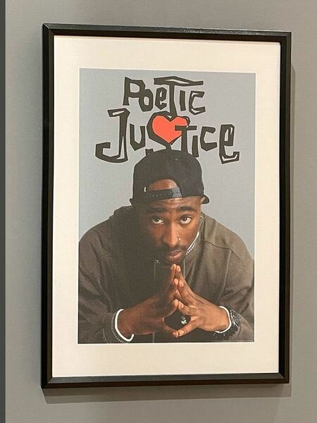 【額付き】A4ポスター Poetic Justice ポエティックジャスティス 2pac tupac shakur P002